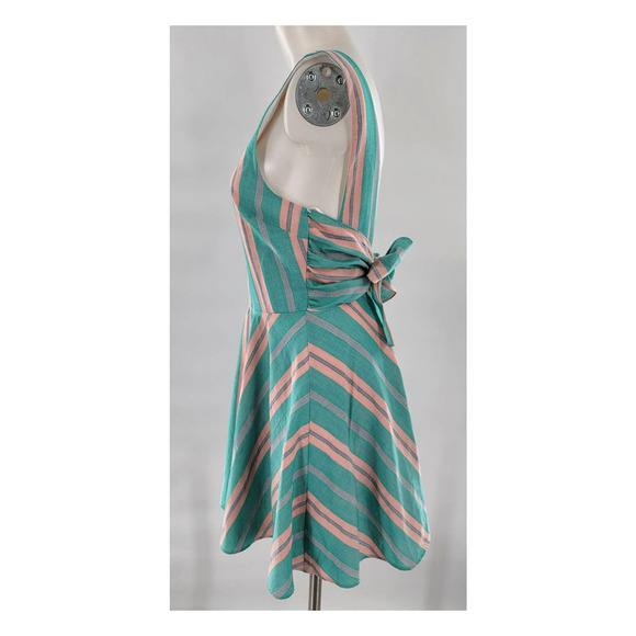 JODI Kristopher Striped Open Back Dress NWOT - Picture 3 of 6